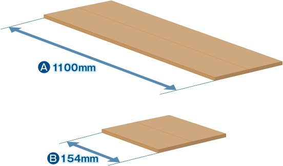 天板と側面の板