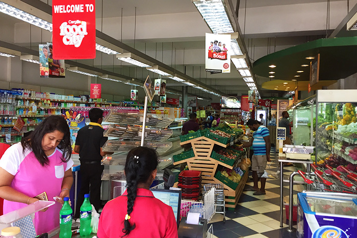 スリランカのスーパーマーケット