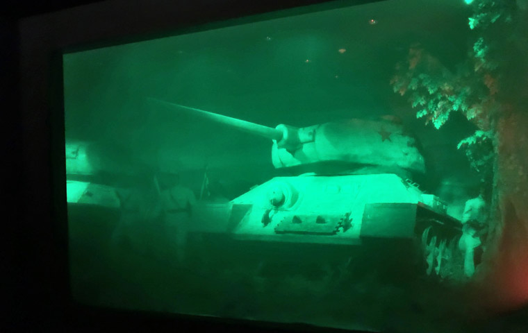 戦争記念館　ソ連が北朝鮮に提供していたT34戦車